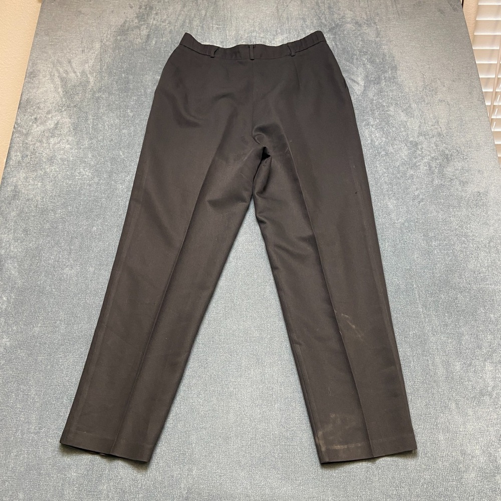 Vintage Joan Walters Pants Womens 32x29 Black Pleated Front Straight Leg 90s